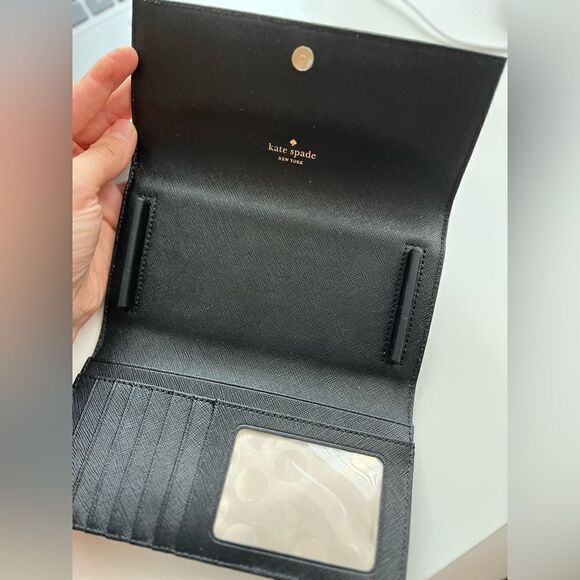 Kate Spade Saffiano Leather‎ Black Phone Wallet, NEW WITHOUT TAG - Picture 4 of 7